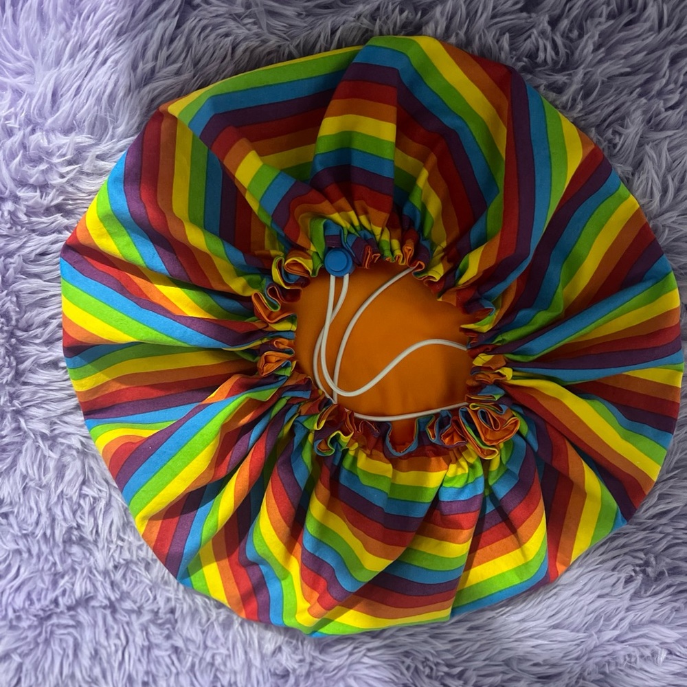 Pride month Adjustable  hair bonnet